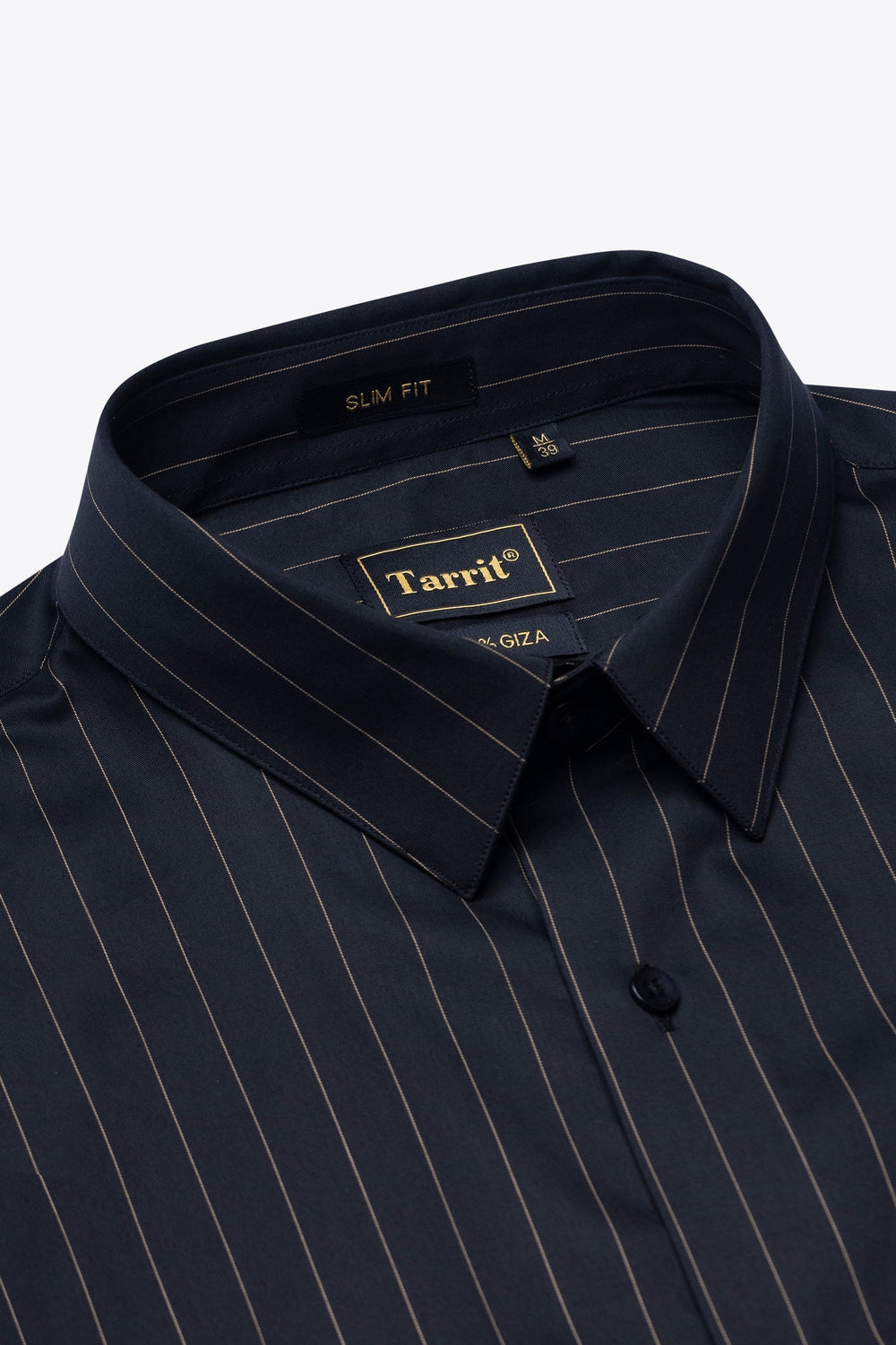 A man dressed sharp for dinner in a deeper-toned Tarrit PM shirt without a suit, smart casual style