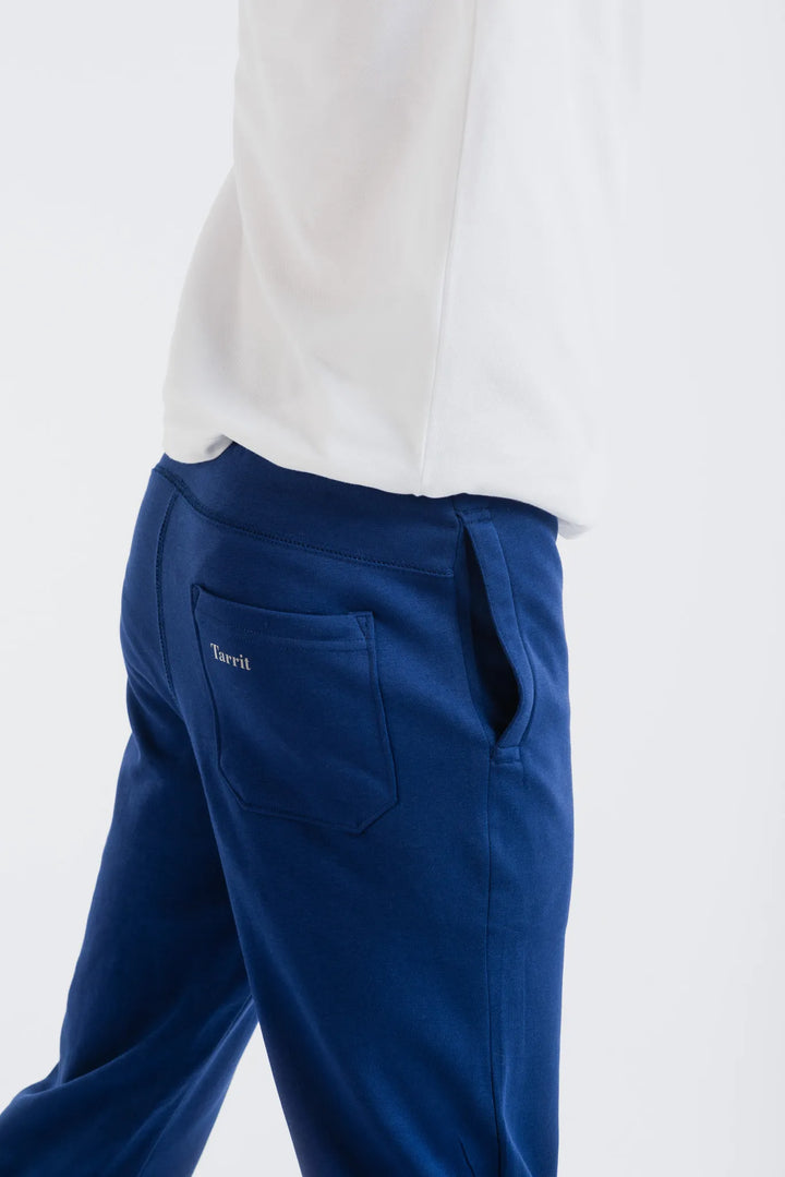 Navy blue joggers for men