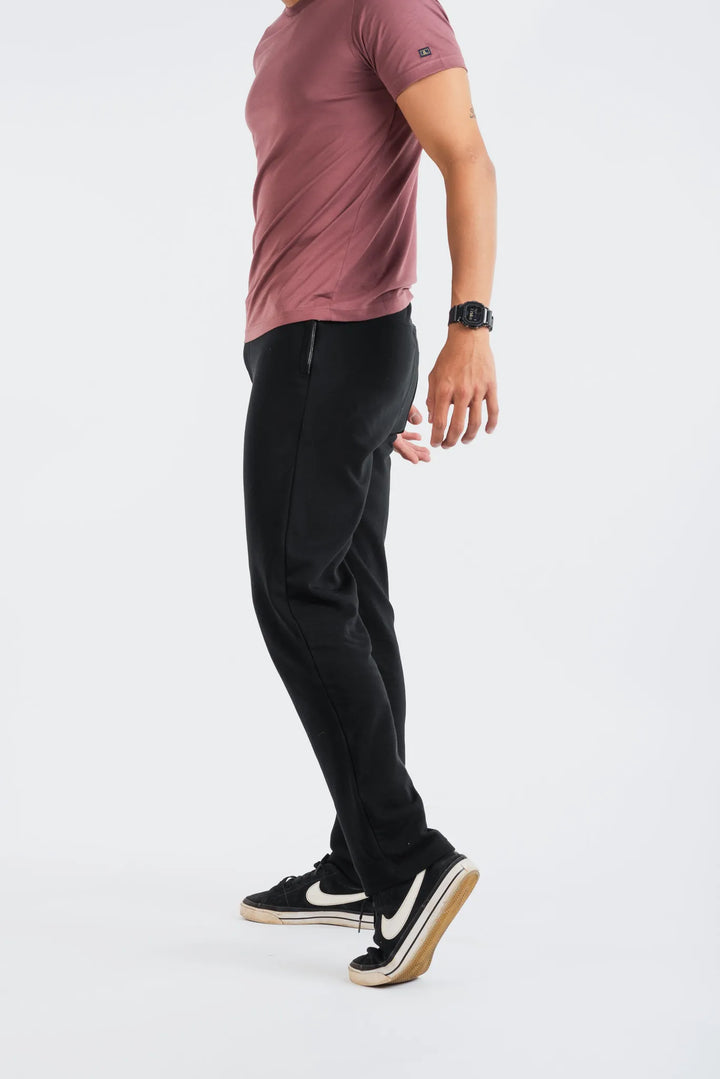 Black joggers for men
