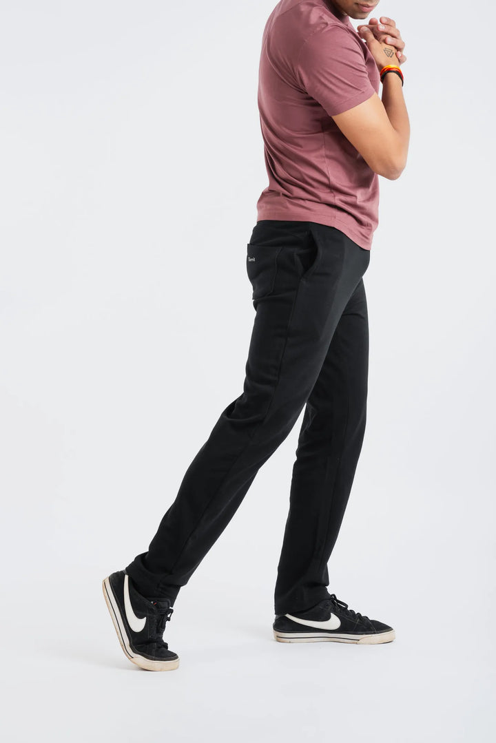 Black joggers for men