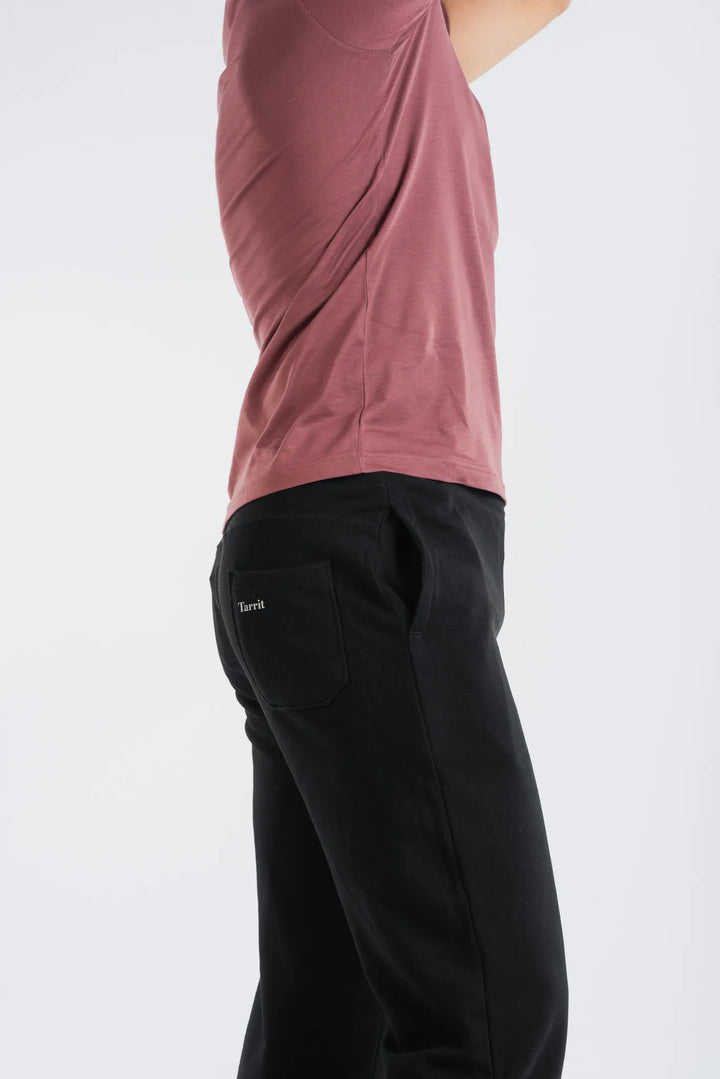 Black joggers for men