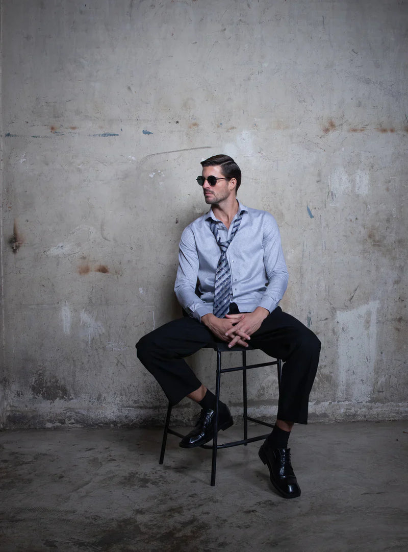 Which fabrics hold structure and comfort in men’s party wear shirts worn at night?