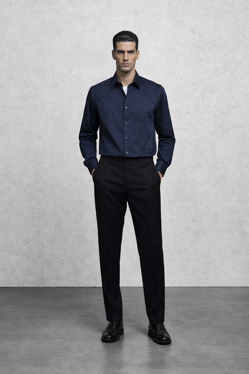Tarrit Classics collection — men's shirts in white, sky blue, navy, charcoal grey, and burgundy