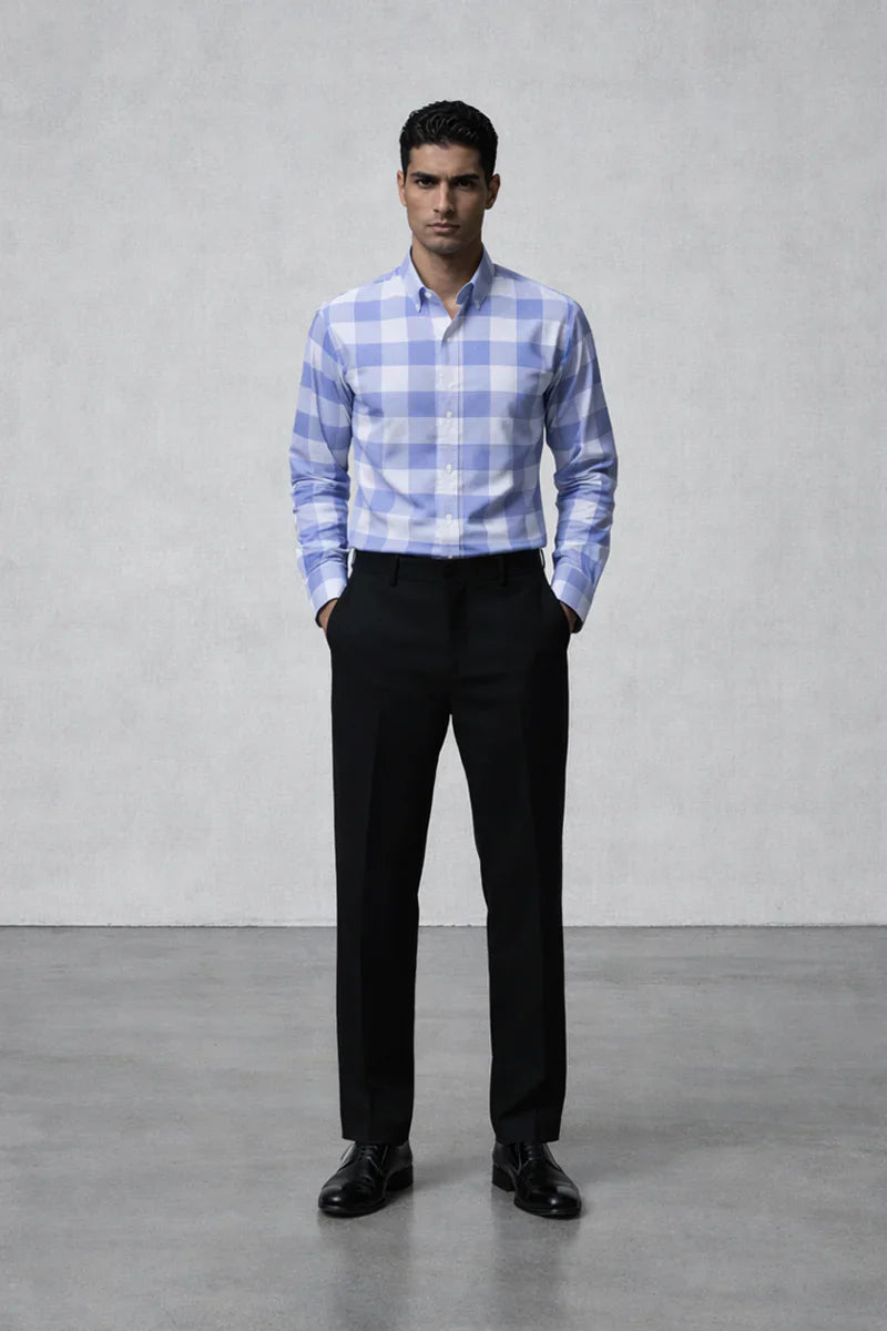 groom wearing well fitted wedding shirt India structured formal shirt Tarrit comfort fit wedding function