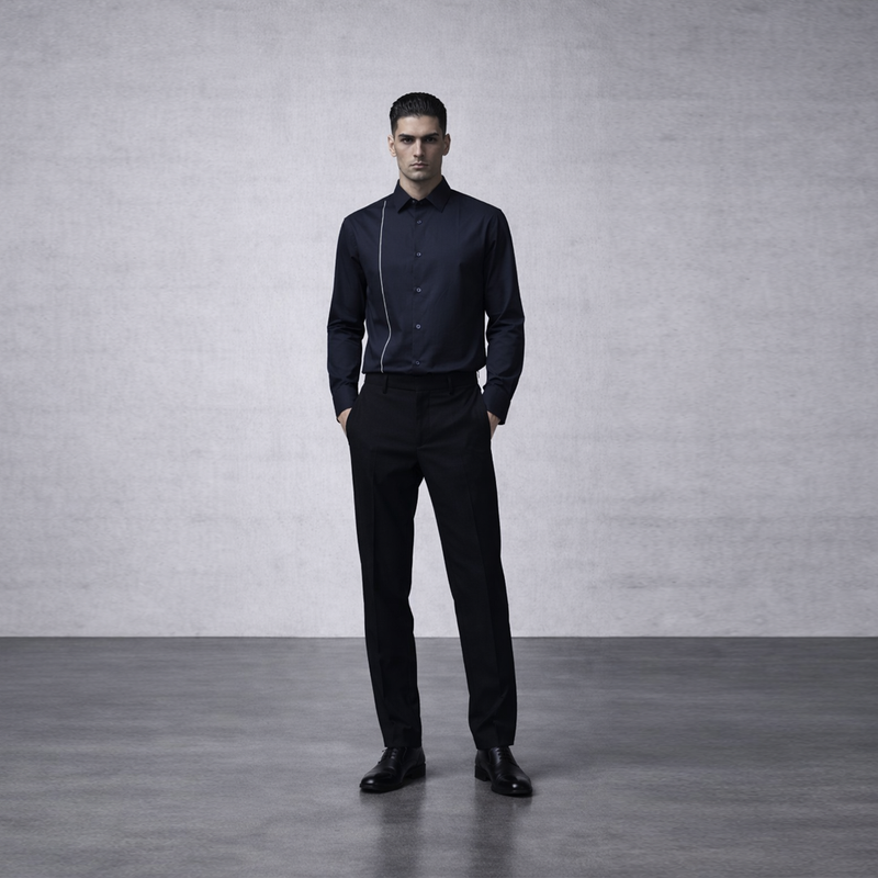 custom fit made to measure shirts with structured design for professional wear