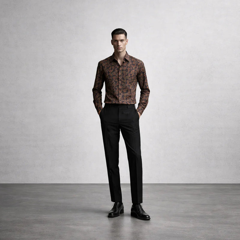 Where to buy premium cotton luxury formal shirts for men online in India at the best price?