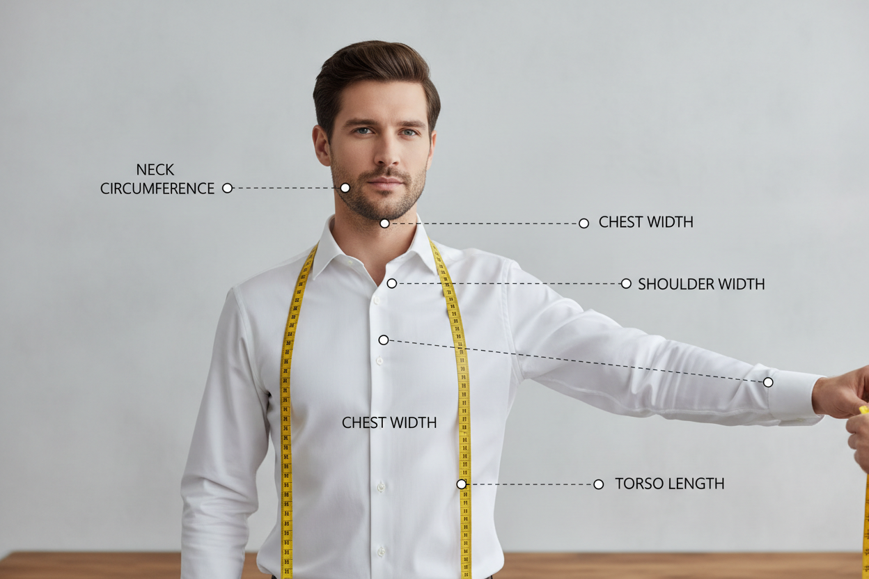 A Step-by-Step Guide to Measuring Yourself for the Perfect Shirt Fit ...