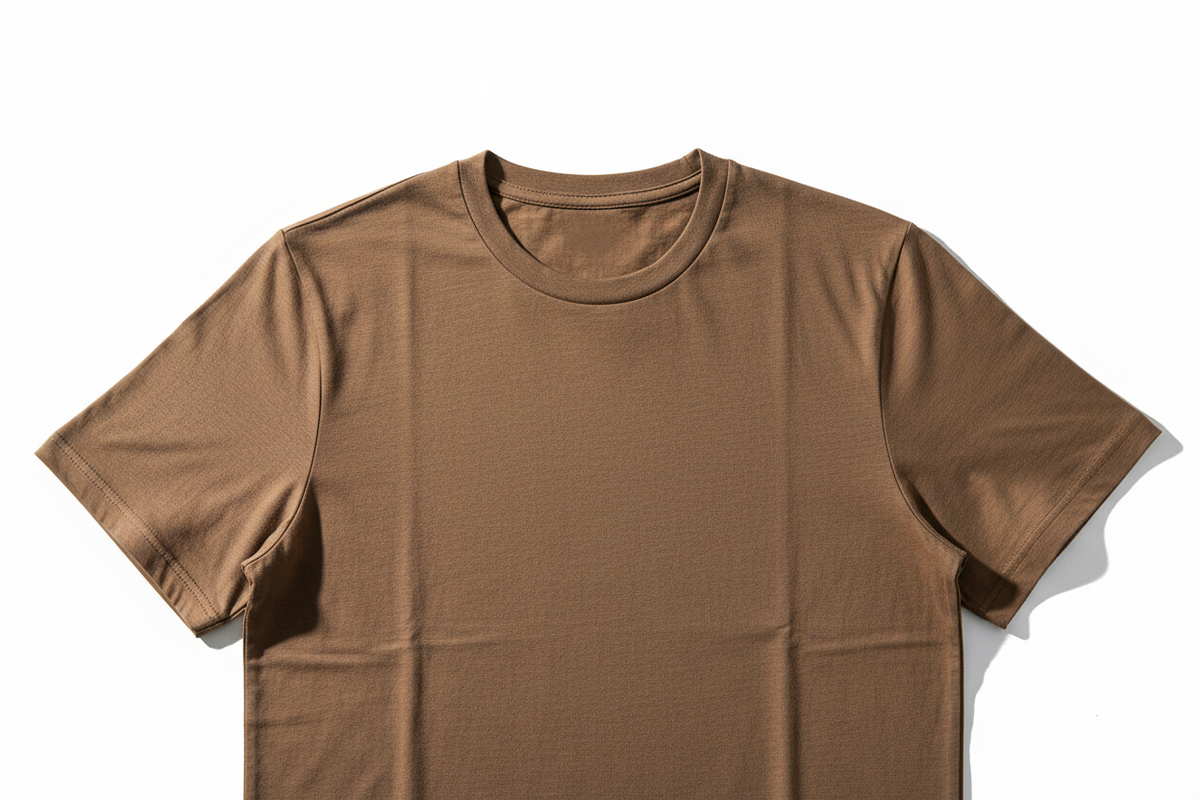 How do cotton T-shirts help regulate body temperature throughout the day?