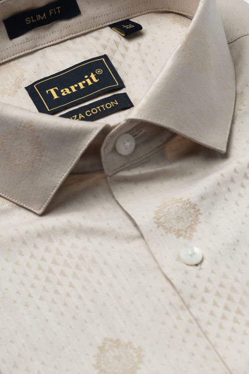 Cream Paisley Jacquard