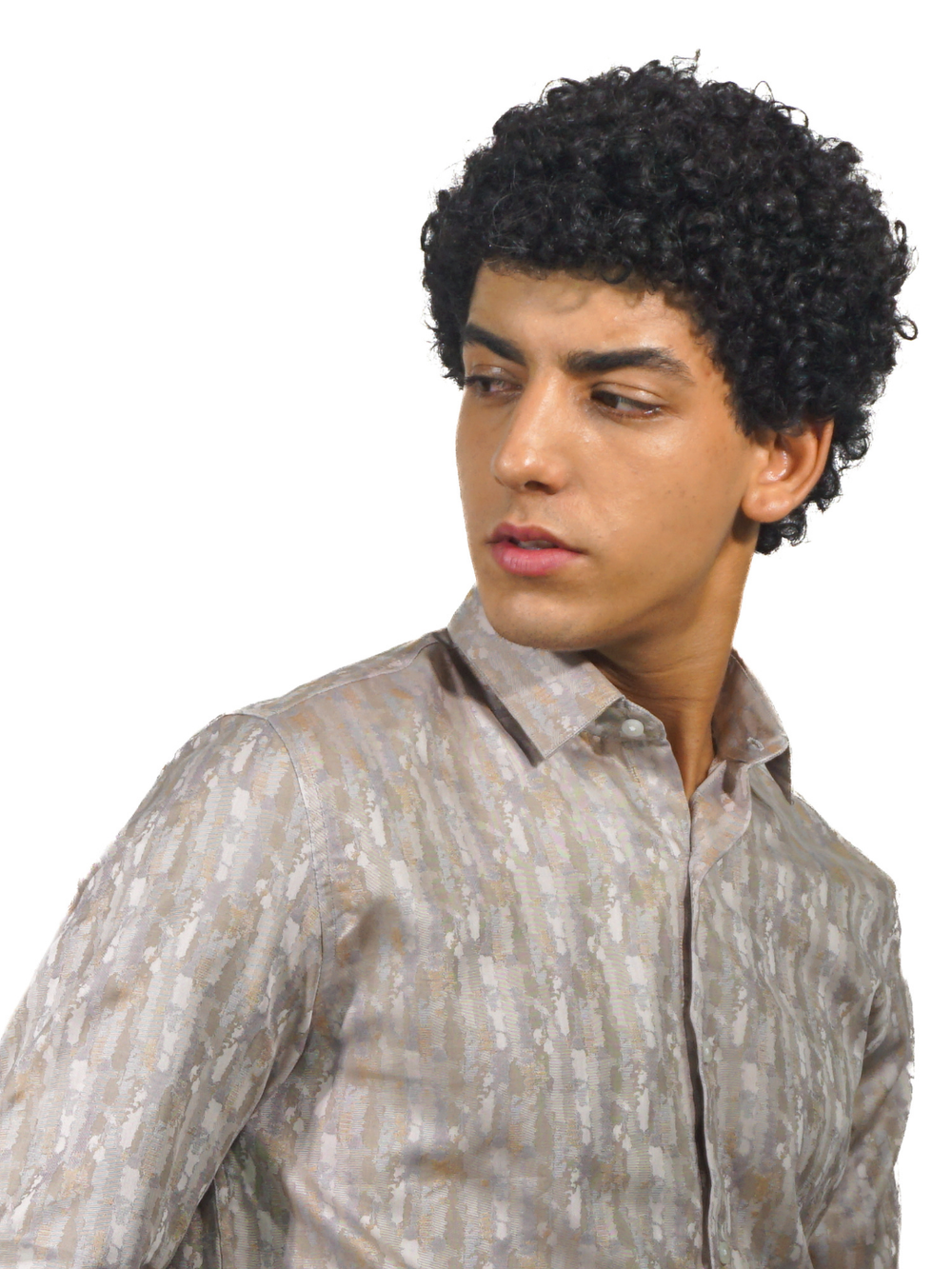 Giza Lilac Multi Blotch Print Long Sleeve Shirt