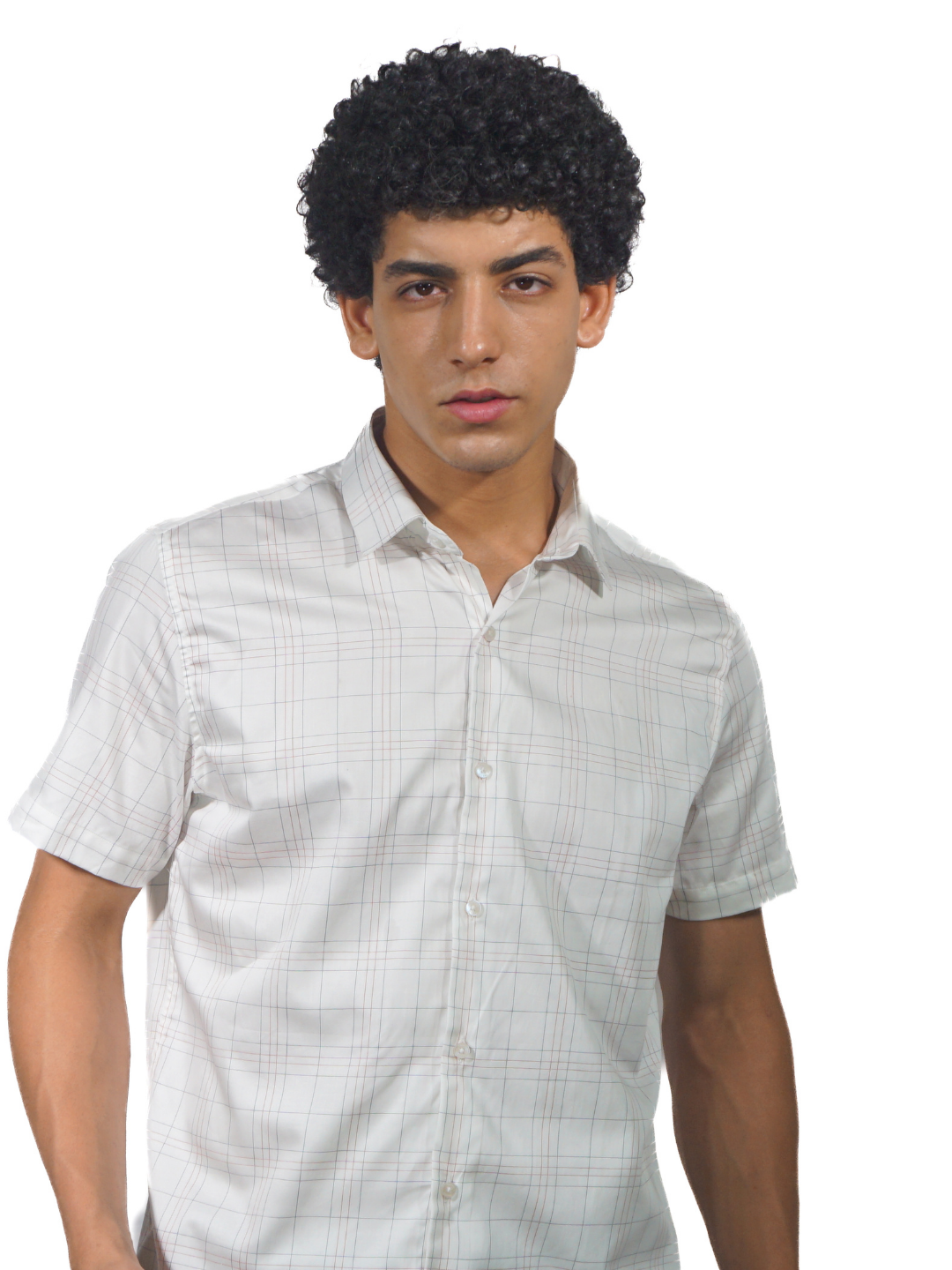 neon checked shirt men