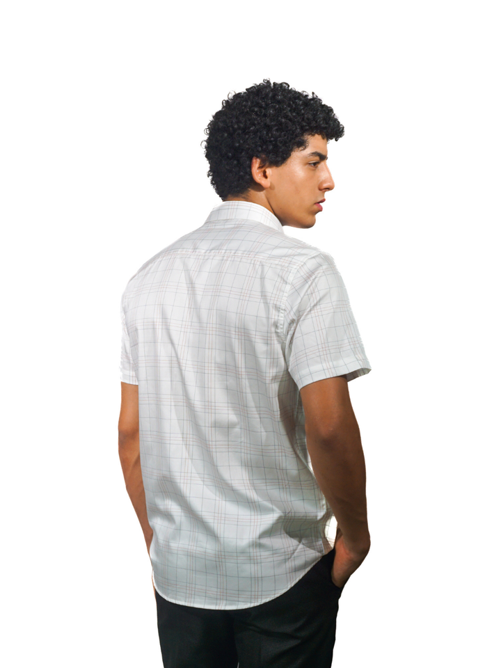neon checked shirt men