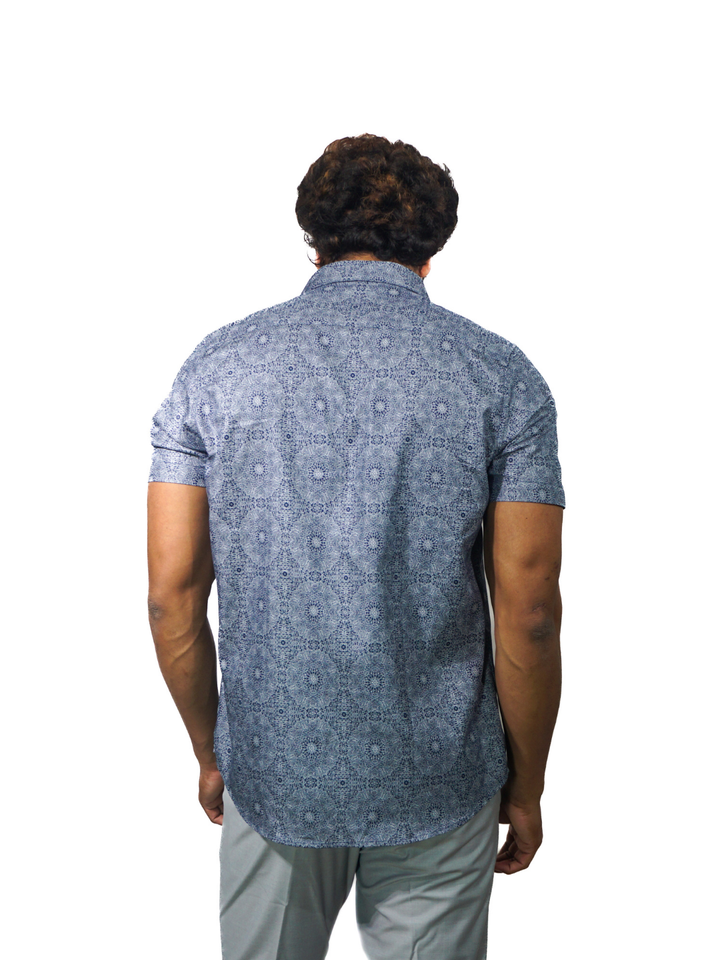 Giza Storm Digital Print Short Sleeve Shirt for Men