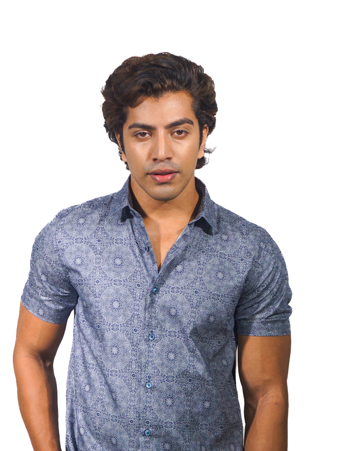 Giza Storm Digital Print Short Sleeve Shirt for Men