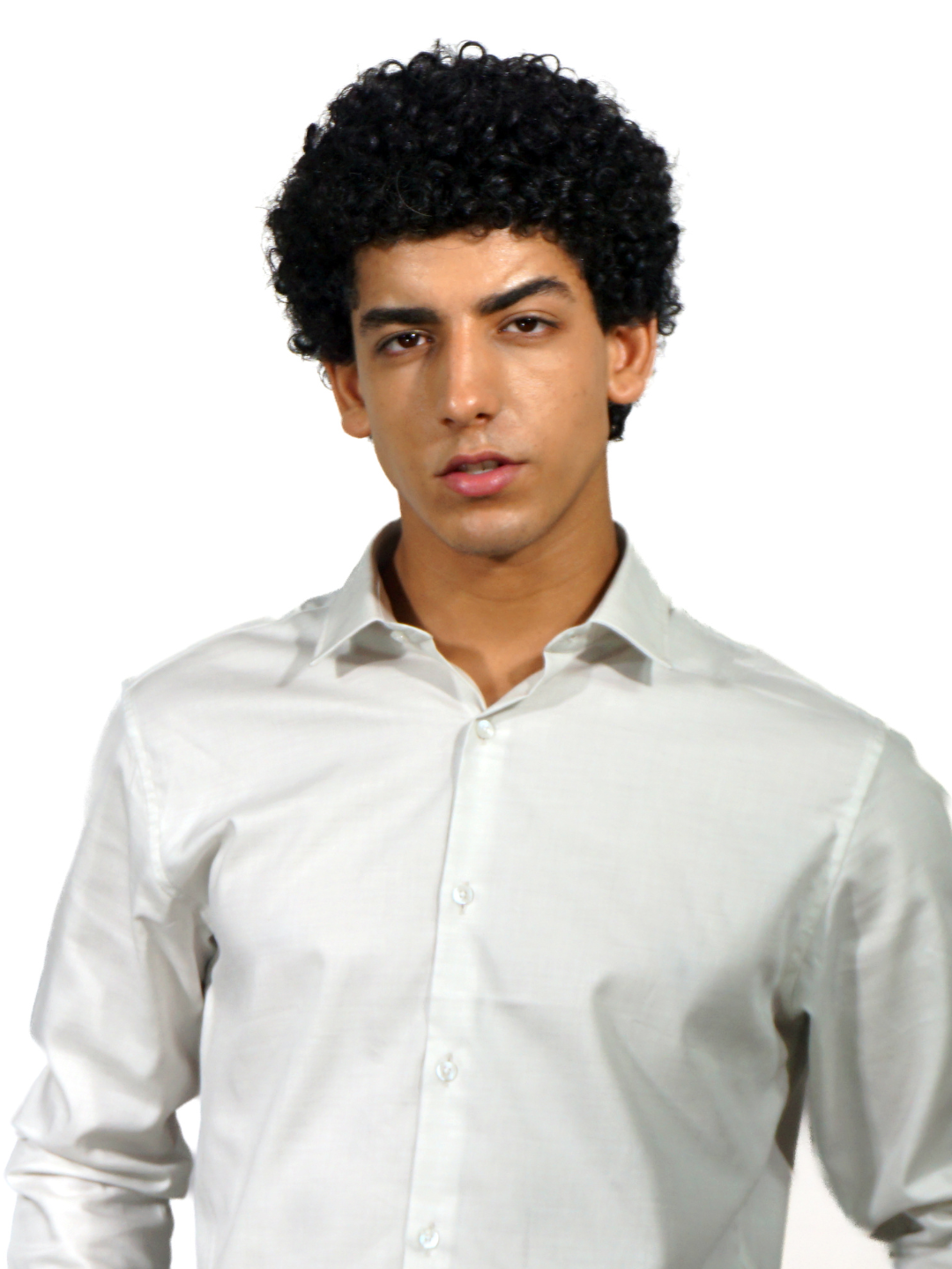 Giza Solid White Long Sleeve Shirt for men