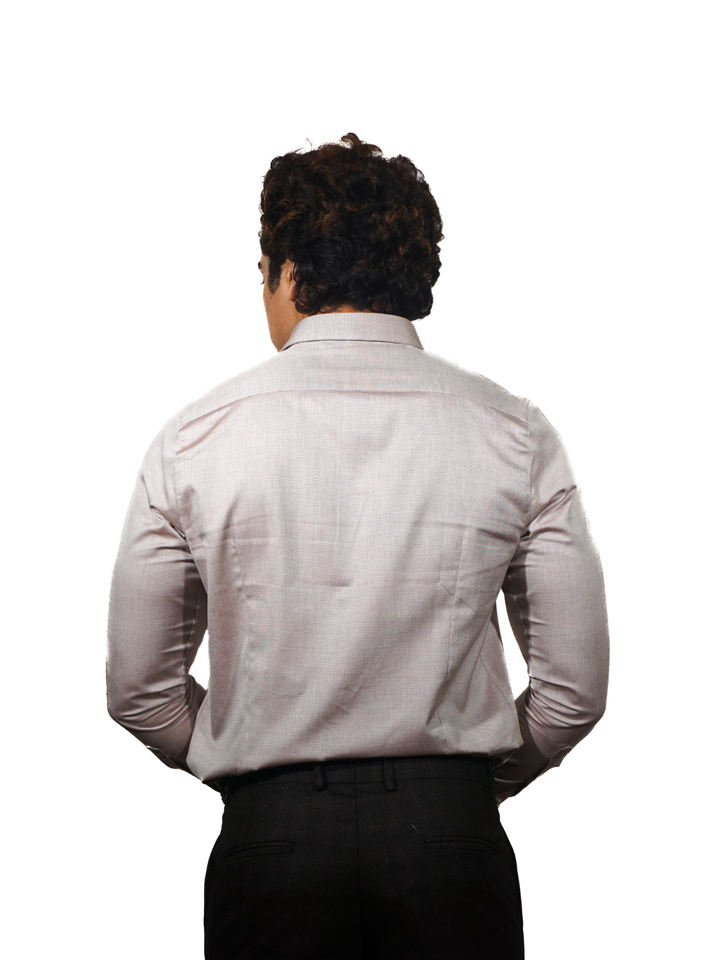 Giza Solid Lilac Long Sleeve Shirt for Men