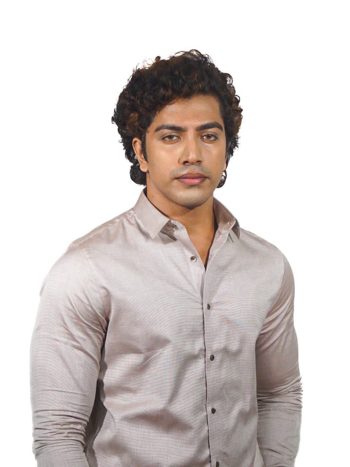Giza Solid Lilac Long Sleeve Shirt for Men