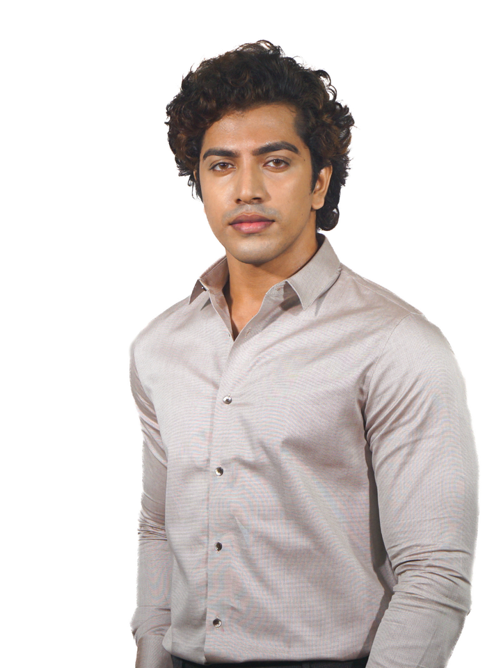 Giza Solid Lilac Long Sleeve Shirt for Men
