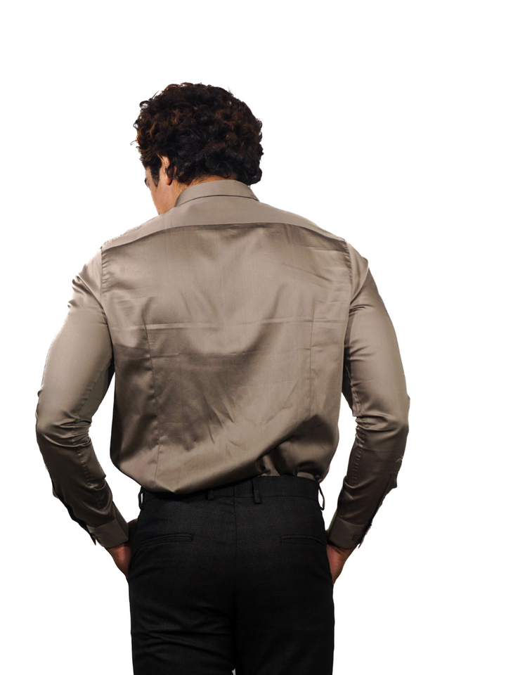 Giza Brown Long Sleeve Shirt