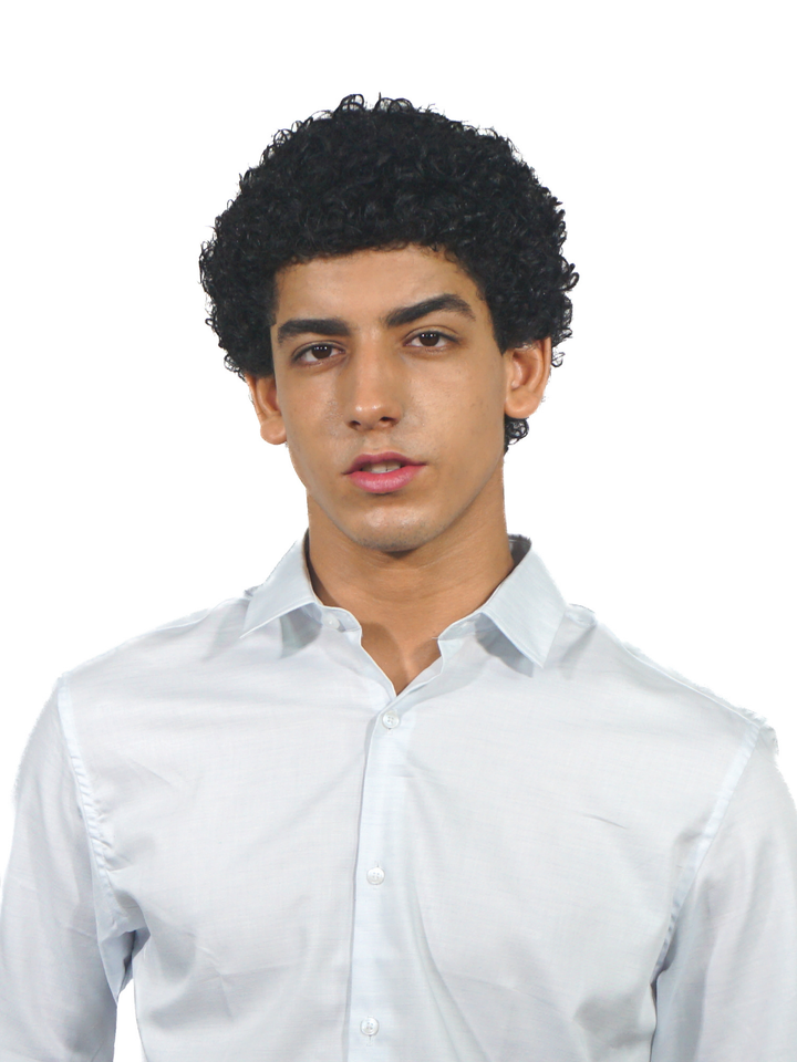 Giza Solid Snow Blue Long Sleeve Shirt