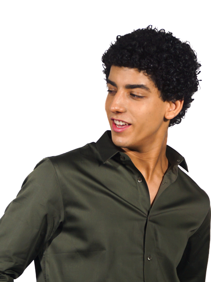 Green Long Sleeve Shirt for men