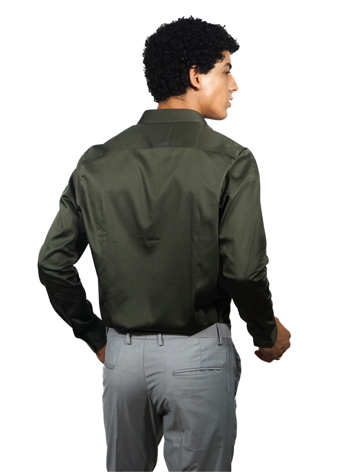 Green Long Sleeve Shirt for men