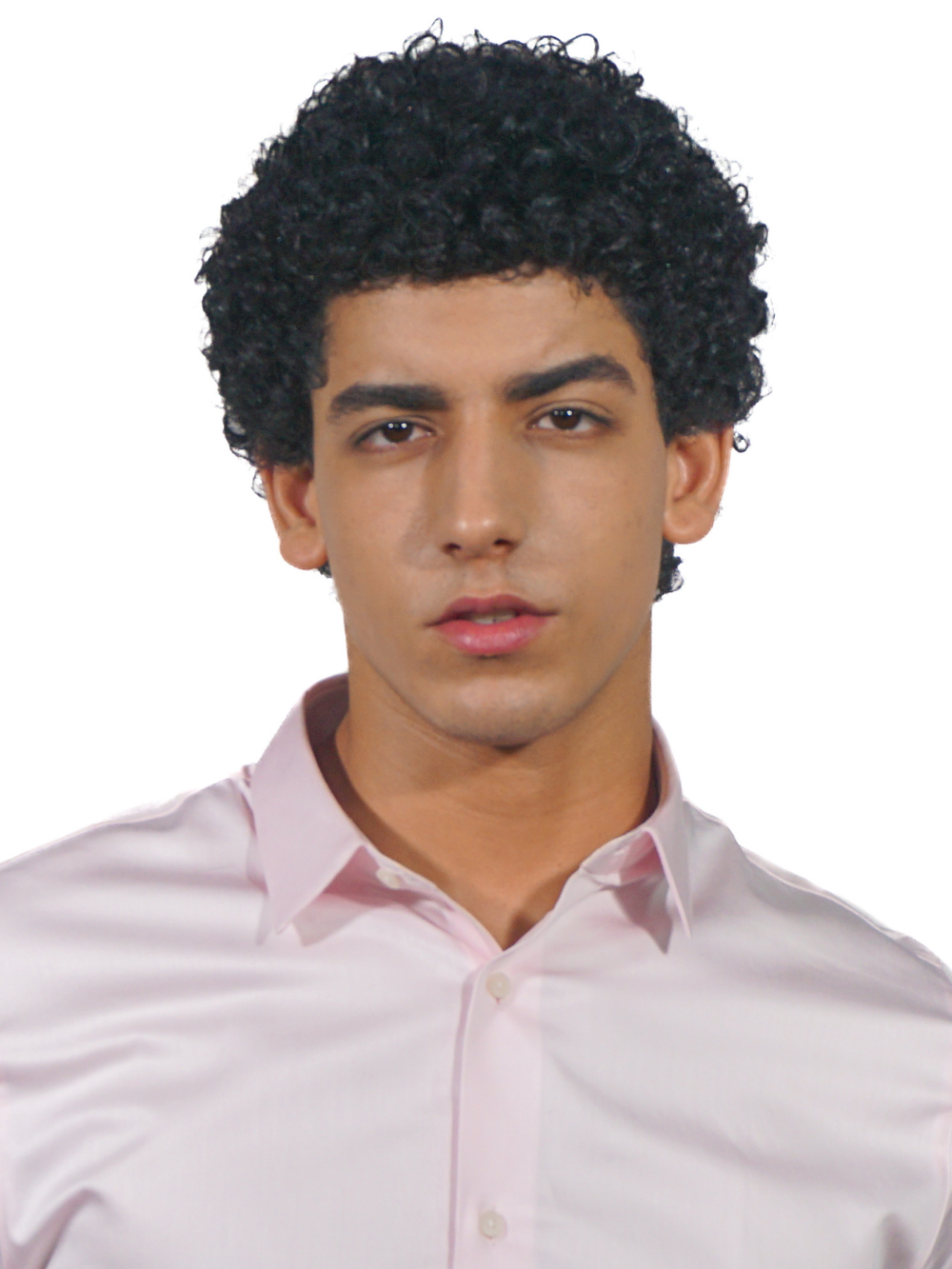 Solid Pink Long Sleeve Shirt for Men