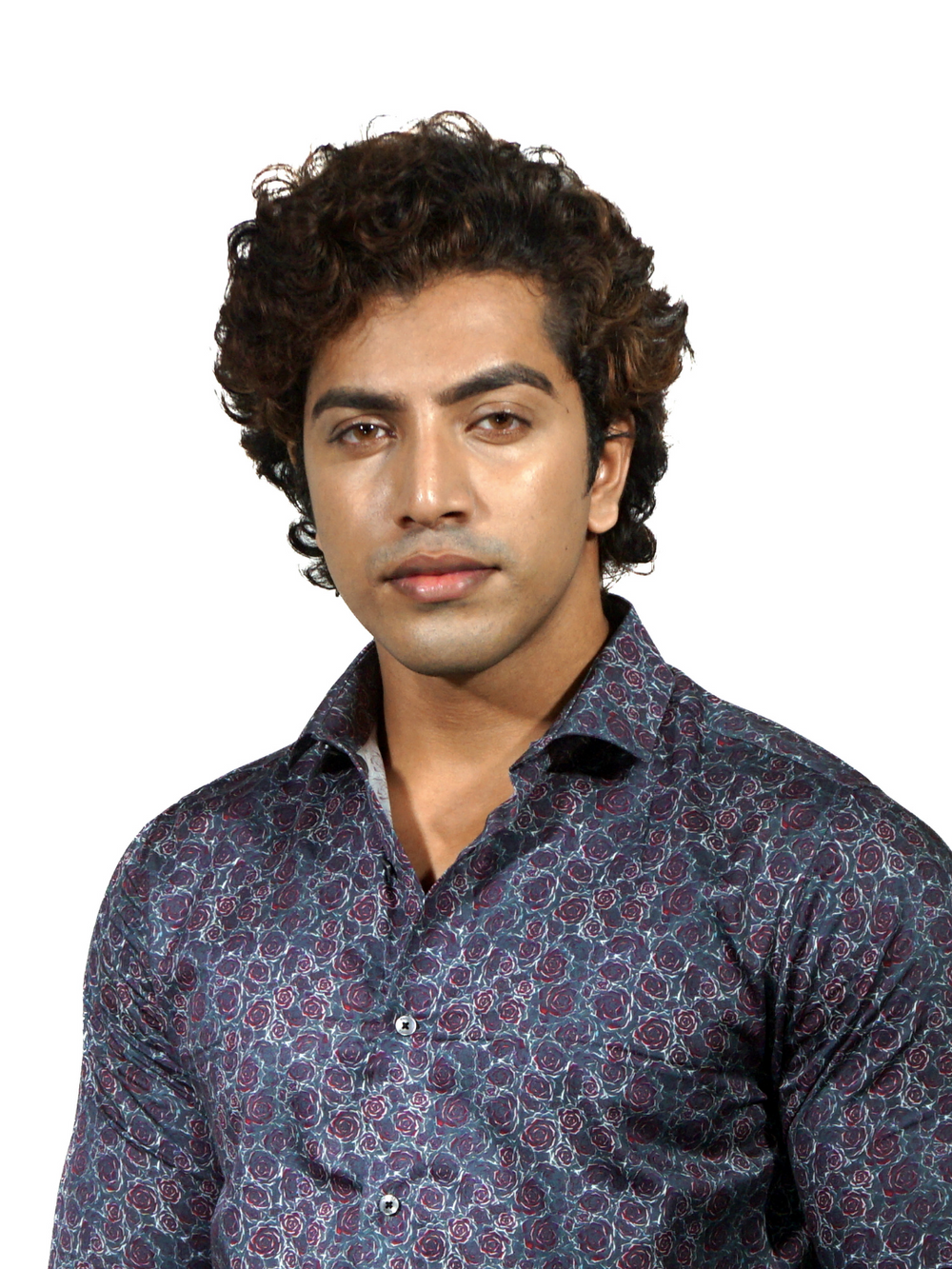 Giza Dry Rose Printed Long Sleeve Shirt  for Men