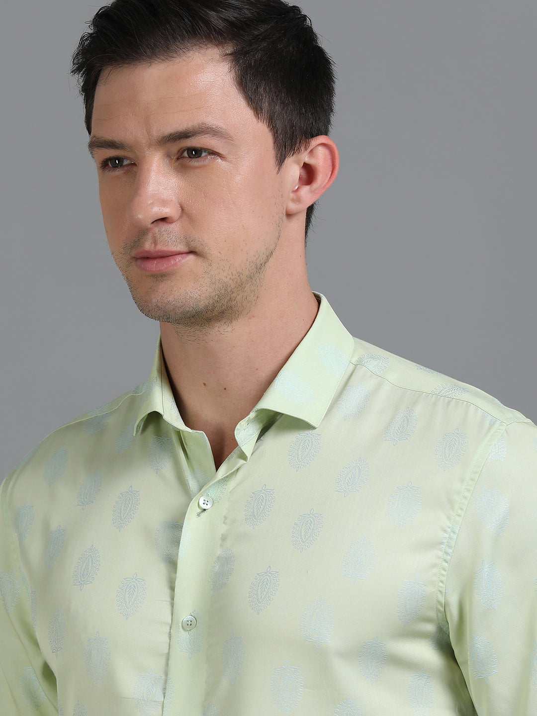 Mint Groove Tencel Shirt