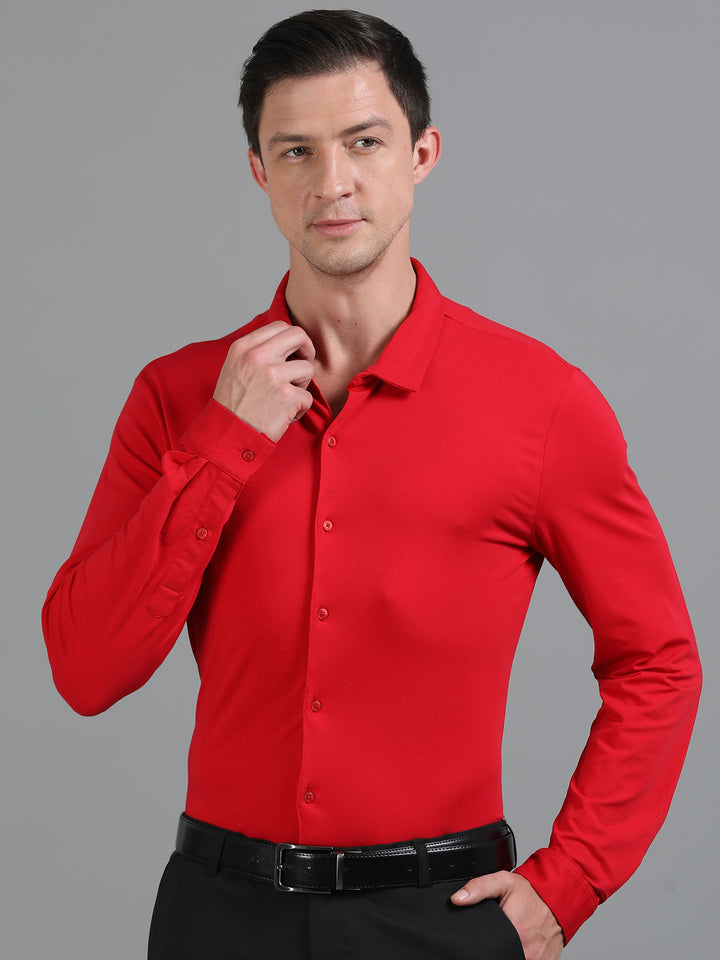 Auron Red supima knitted shirt