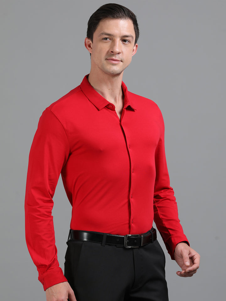Auron Red supima knitted shirt