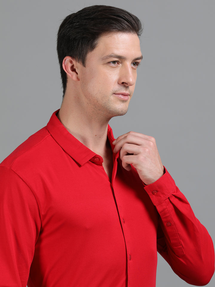 Auron Red supima knitted shirt