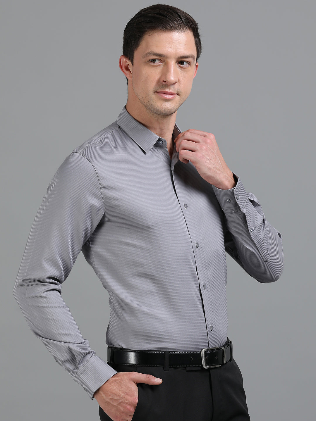 Elka Grey supima shirt