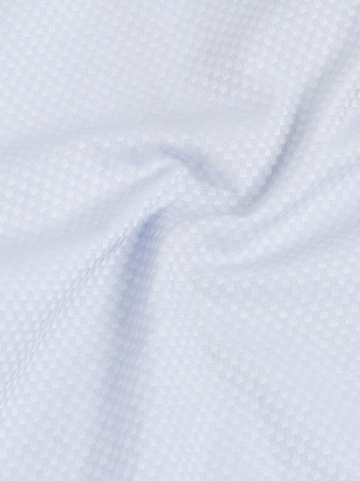 Lagoon Blue giza jacquard shirt