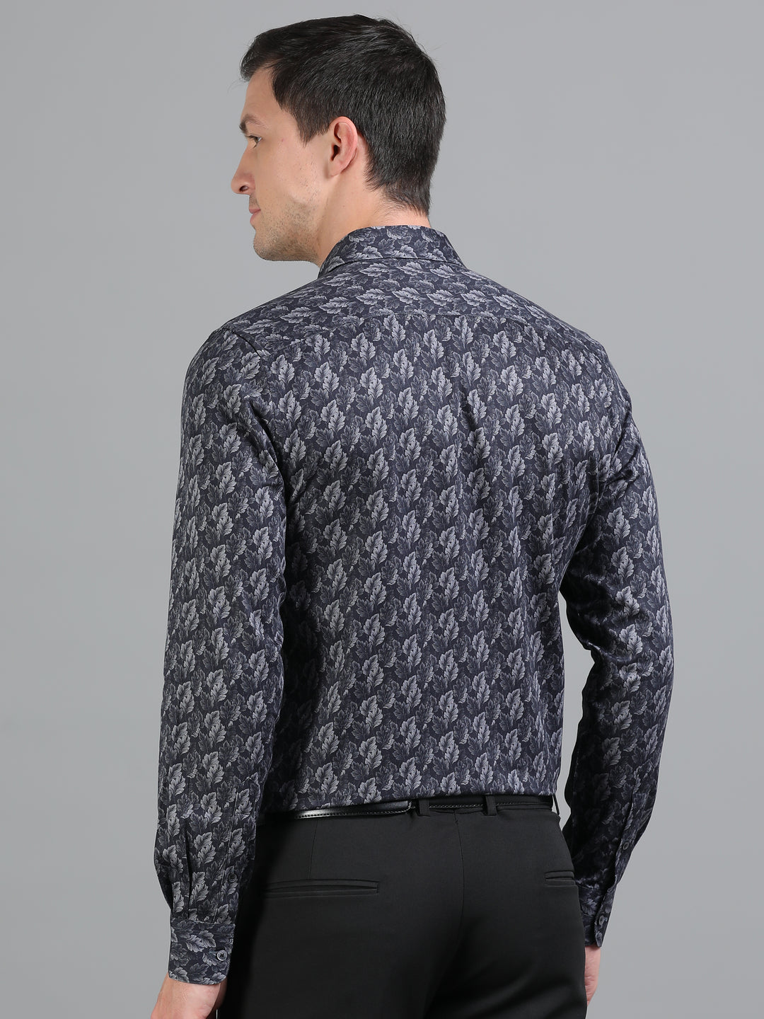 Staghorn Black giza printed shirt