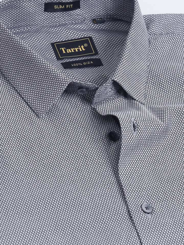 Boss black/grey jacquard shirt
