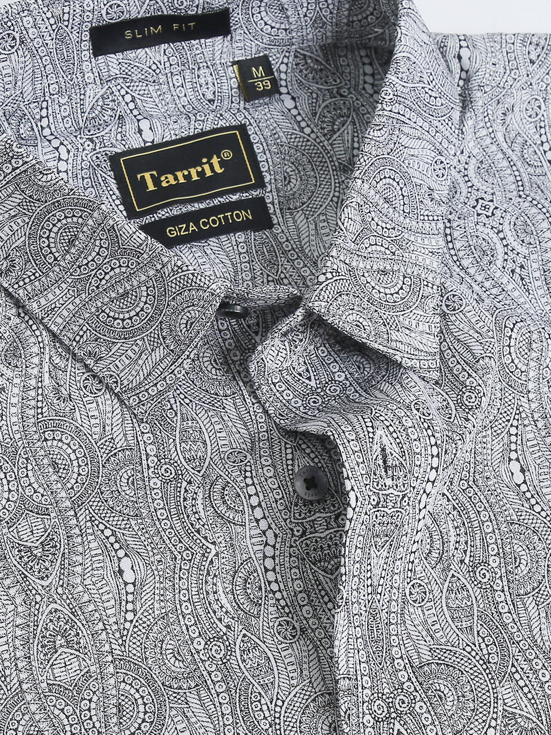 Brain Black giza jacquard shirt