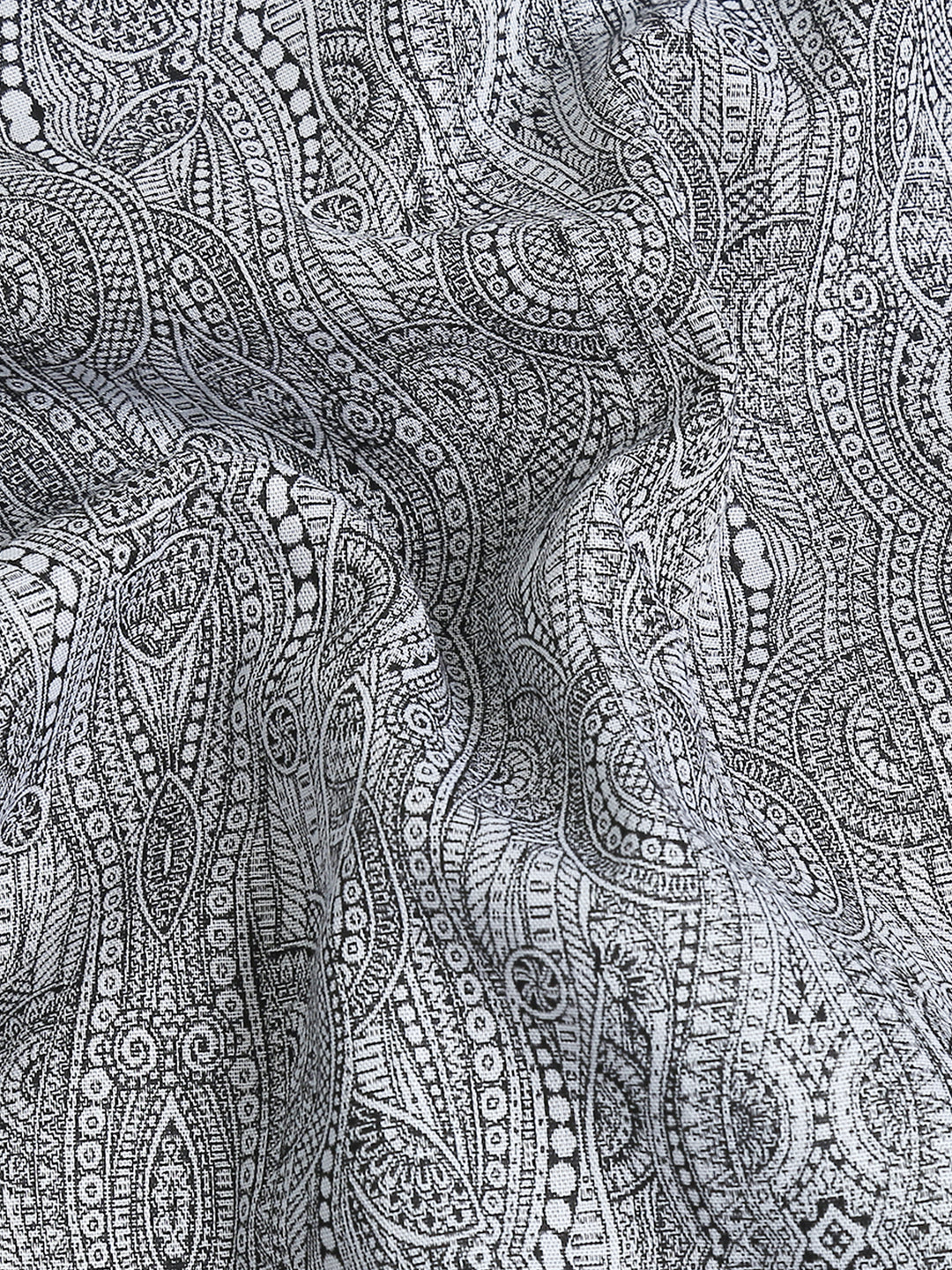 Brain Black giza jacquard shirt