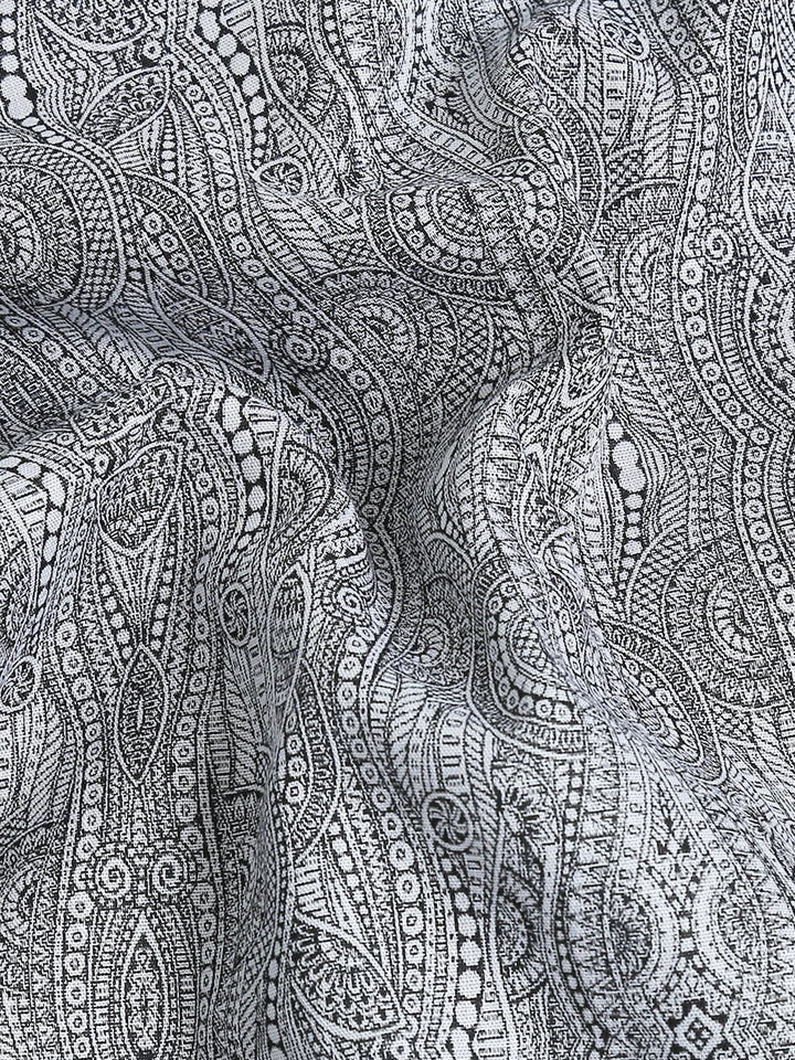 Brain Black giza jacquard shirt