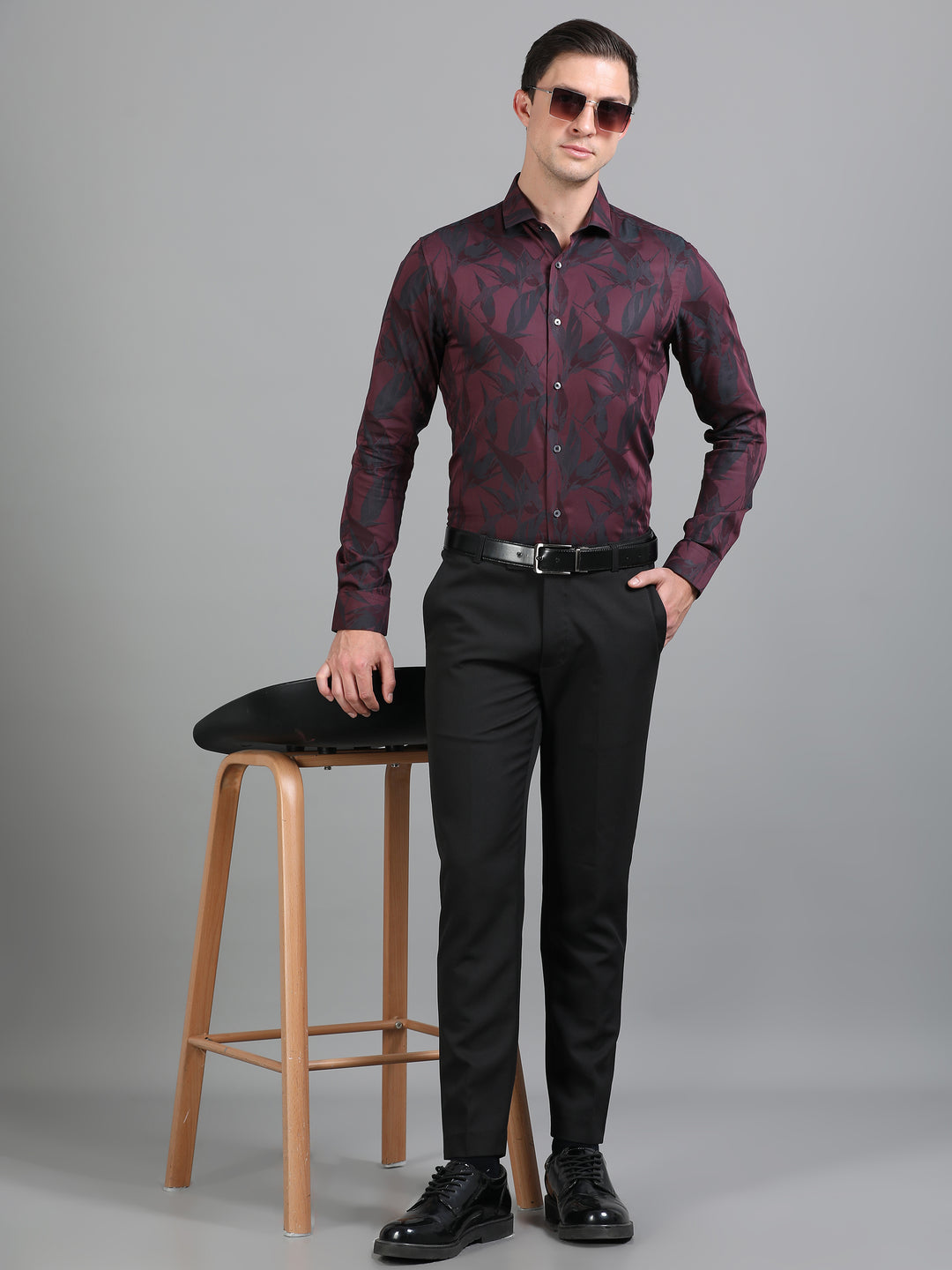 Lettuce Wine giza jacquard shirt