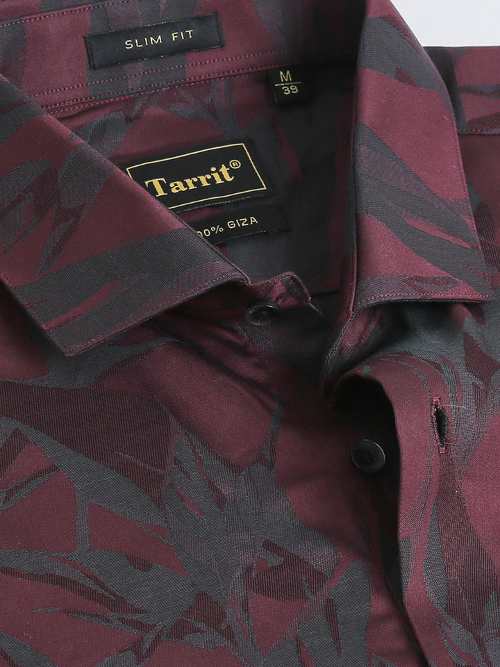 Lettuce Wine giza jacquard shirt