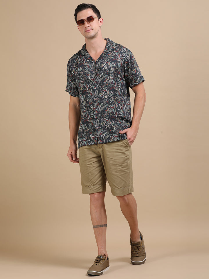 Starlet Black tencel printed shirt