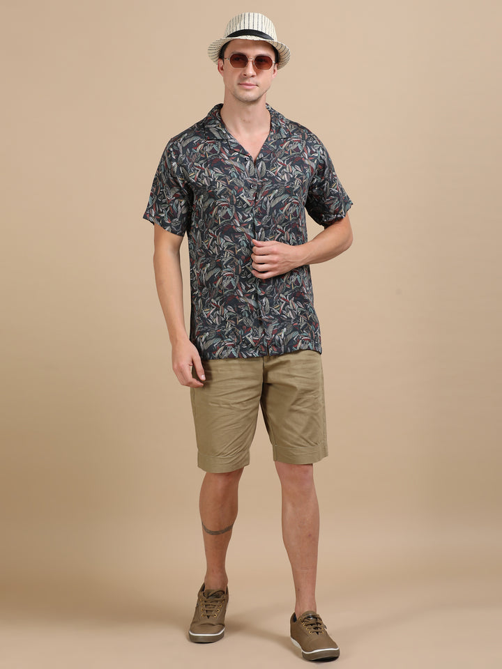 Starlet Black tencel printed shirt