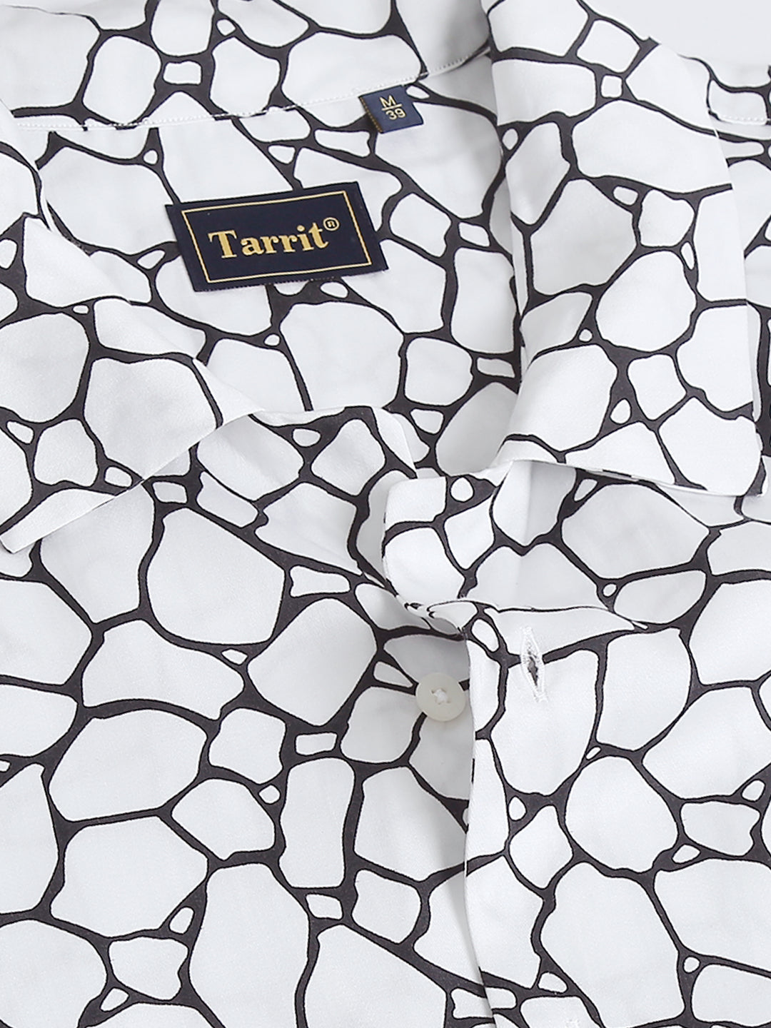 Carnation White tencel printed shirt
