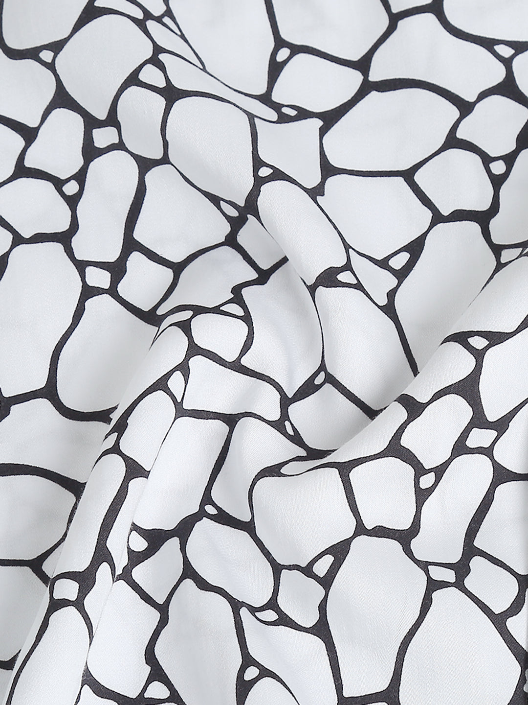 Carnation White tencel printed shirt