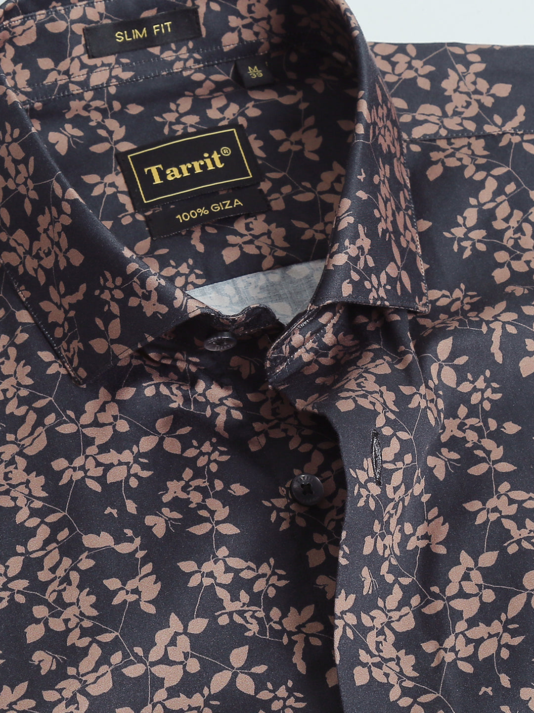 Jin Black giza printed shirt