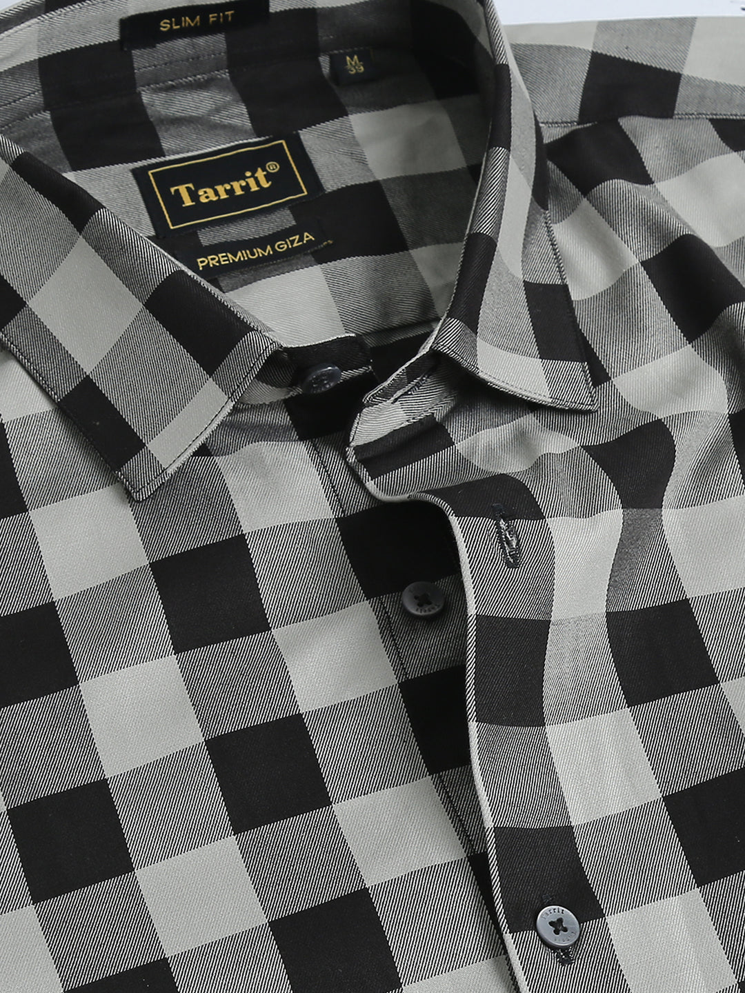 Orla check fine cotton shirt