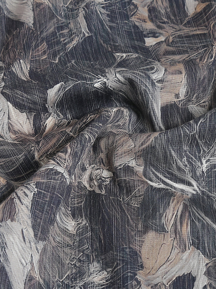 Auriel Navy giza printed shirt