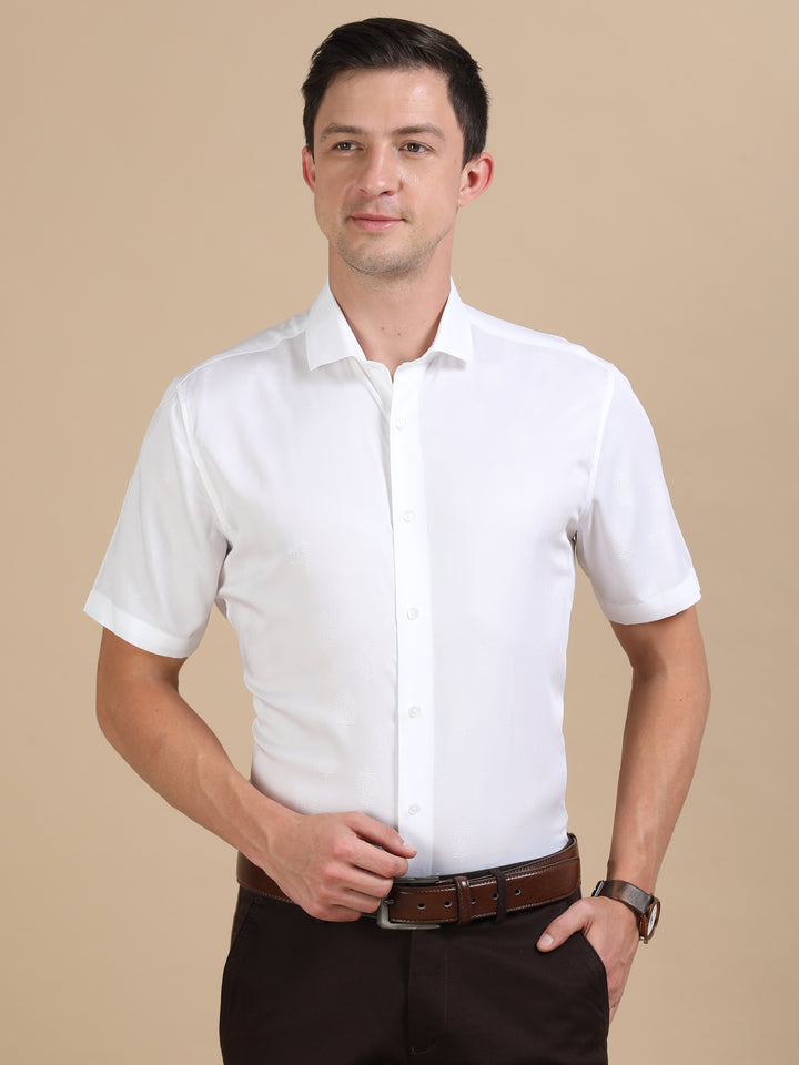 Ecru Groove tencel shirt