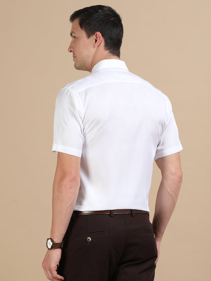 Ecru Groove tencel shirt
